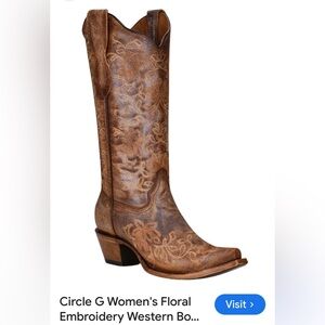 Circle G Women’s Leather Cowboy Boot